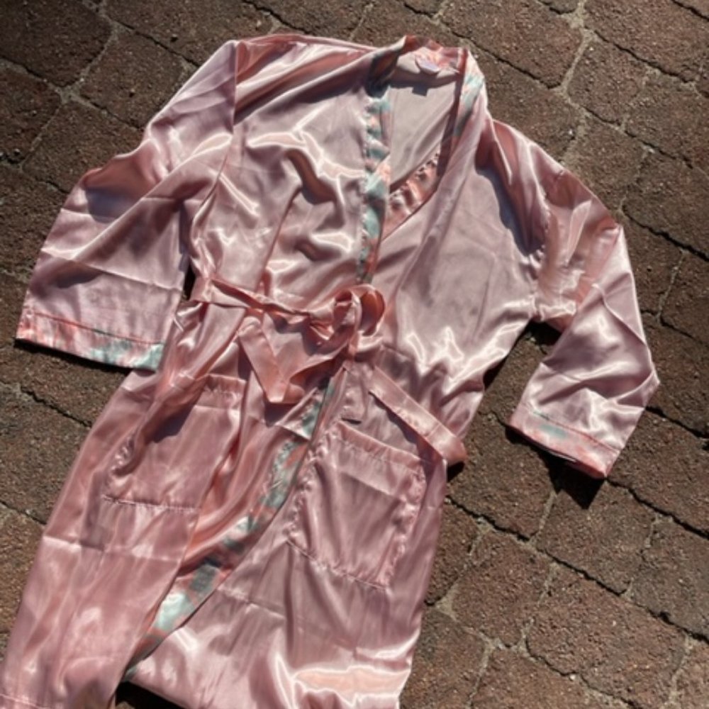 Silky Feel Robe with Sash